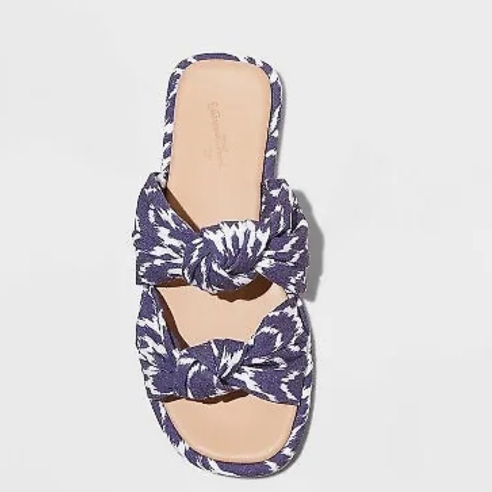 Universal Thread Women's Blue Chi Slide Sandals NWT & NWOT - Picture 2 of 4